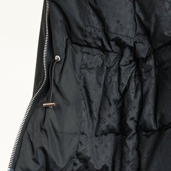 Louis Vuitton Black Belted Patch Goose-Feather-Fill Puffer Jacket - Picture 10 of 14